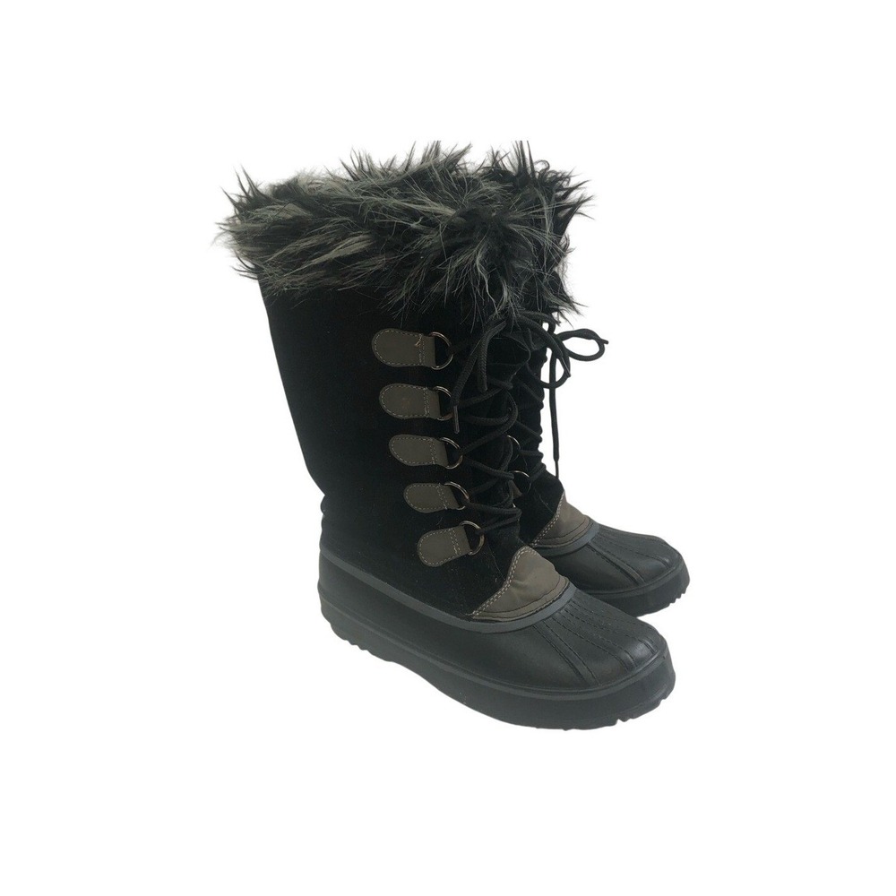 Capelli of New York Black and Gray Winter Boots